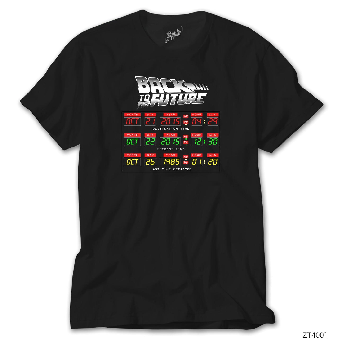Geleceğe Dönüş 2015 Siyah Tişört
