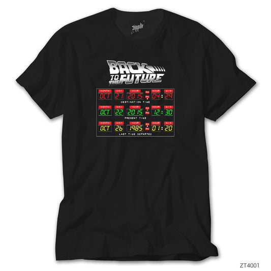 Geleceğe Dönüş 2015 Siyah Tişört