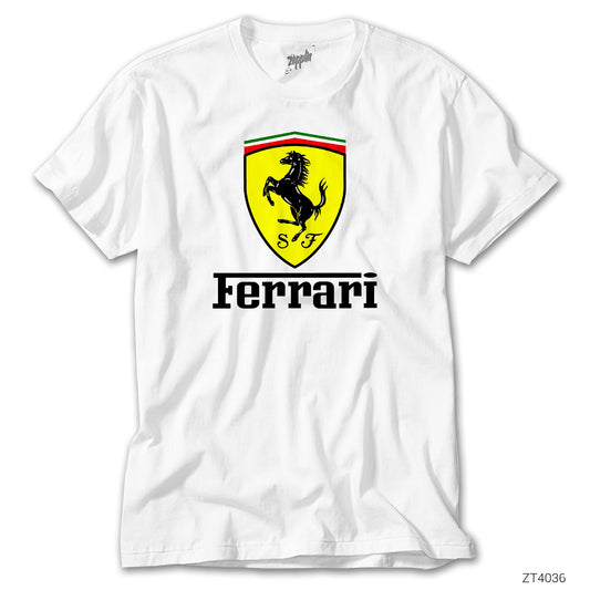 Ferrari Lite Beyaz Tişört