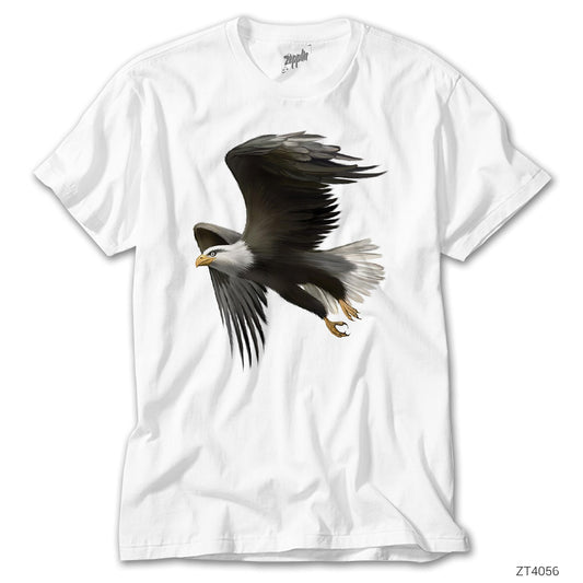 Kartallar Yüksek Uçar Beyaz Tişört
