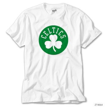 Boston Celtics Yonca Logo Beyaz Tişört