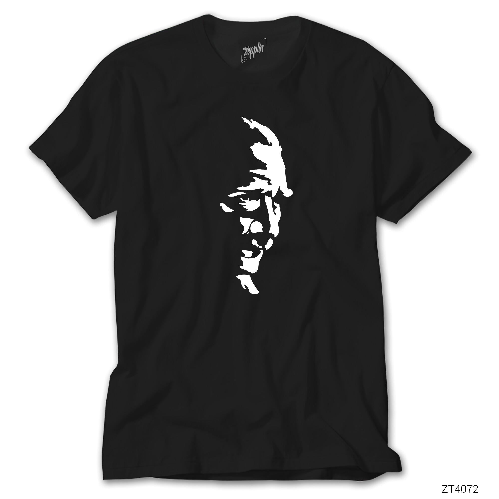 Mustafa Kemal Atatürk Silüet Siyah Tişört