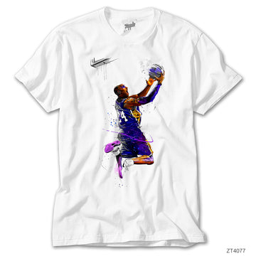 Kobe Bryant Slam Dunk Beyaz Tişört