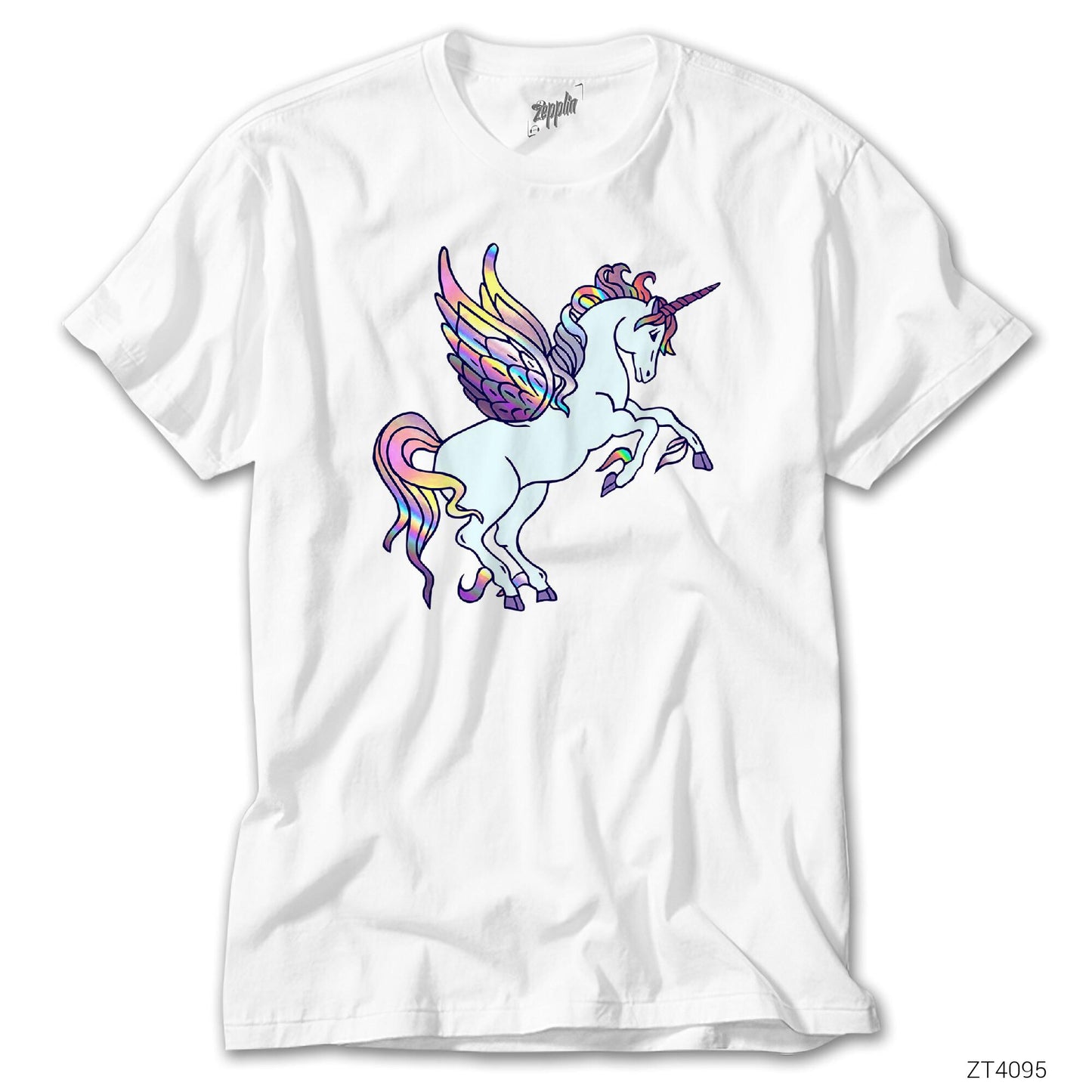 Holo Unicorn Beyaz Tişört
