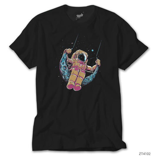 Sallanan Astranot Siyah Tişört