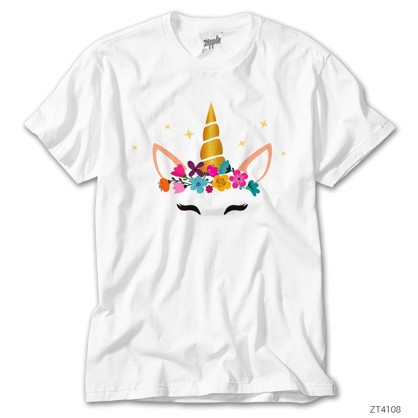 Unicorn Taç Beyaz Tişört