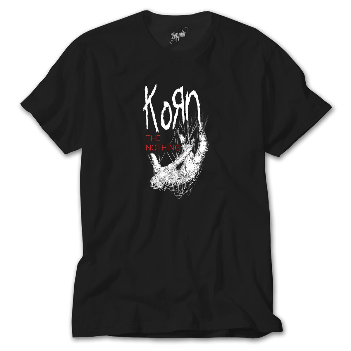 Korn The Nothing Siyah siyah tişört