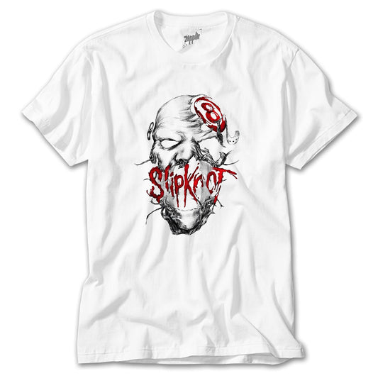 Slipknot Eight Head Beyaz Tişört