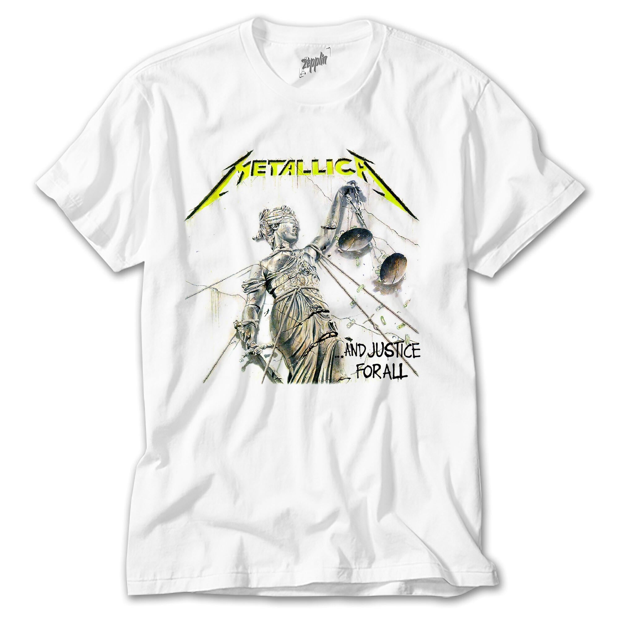 Metallica And Justice For All Beyaz Tişört