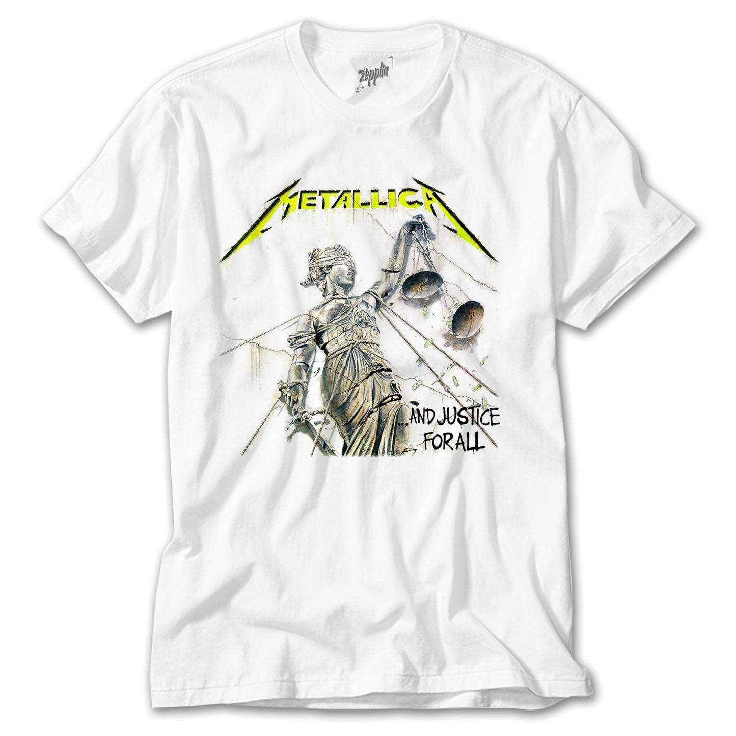 İndirimli Metallica And Justice For All Beyaz Tişört