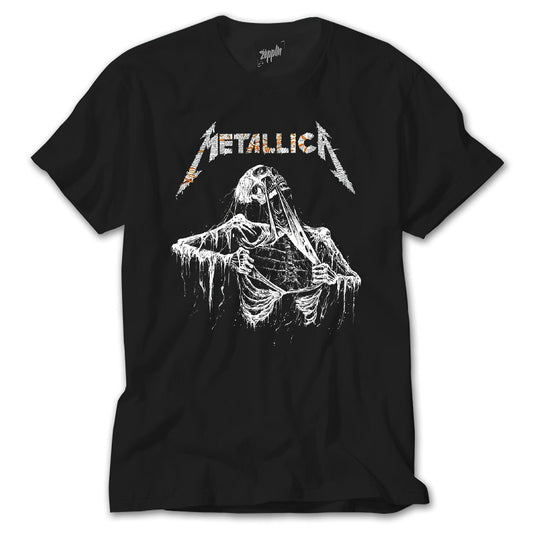 İndirimli Metallica Mummy Siyah Tişört