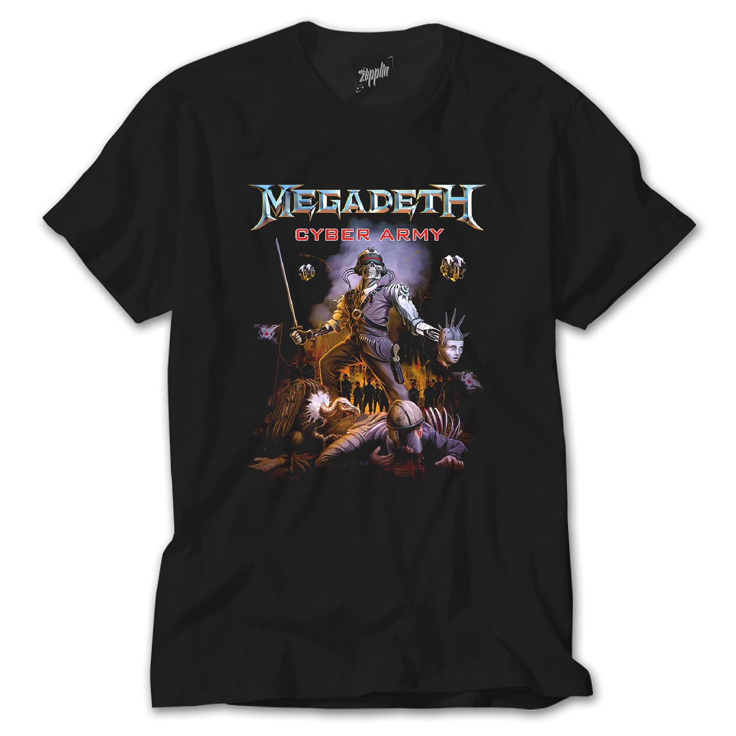 Megadeth Cyber Army Siyah Tişört