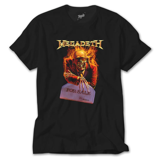 İndirimli Megadeth For Sale Siyah Tişört