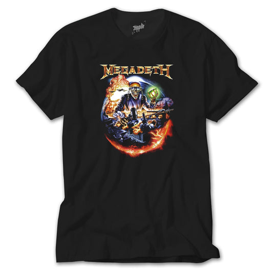 Megadeth Judge Skull Siyah Tişört