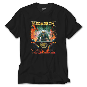 Megadeth New Order World Siyah Tişört