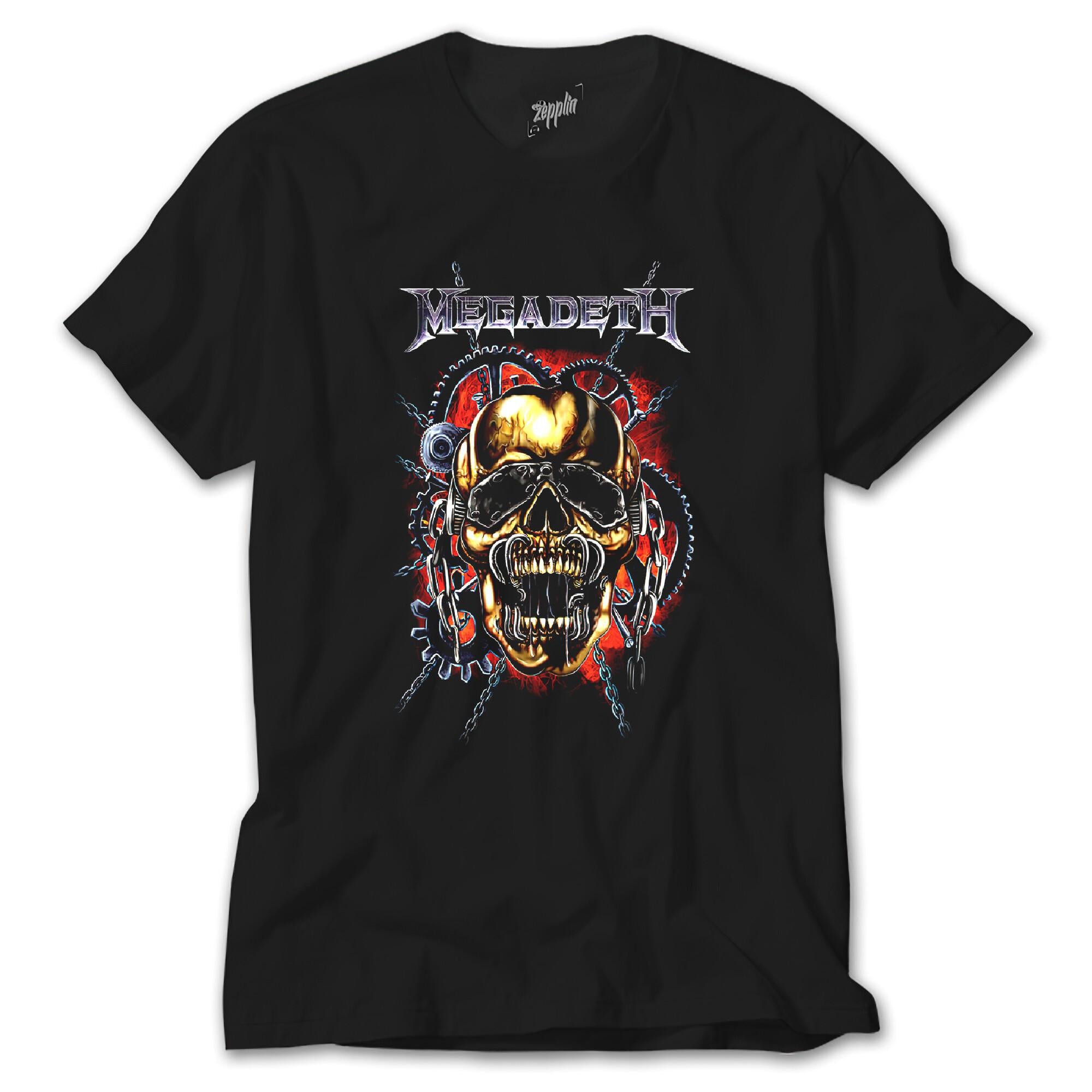 Megadeth Skull Slave Siyah Tişört