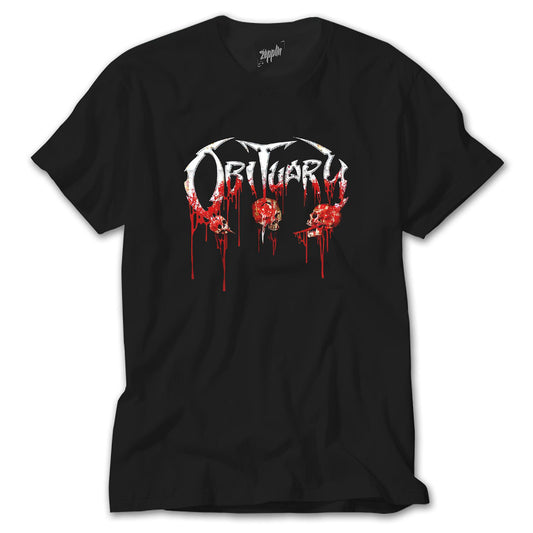 Obituary Bloody Skull Siyah Tişört