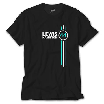 F1 Lewis Hamilton 44 Siyah Tişört