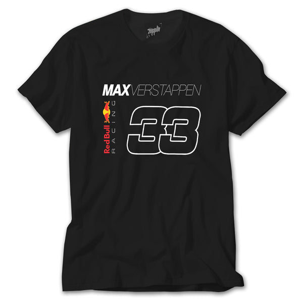 F1 33 Max Verstappen Siyah Tişört