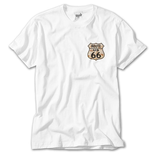 Route Rozet Beyaz Tişört