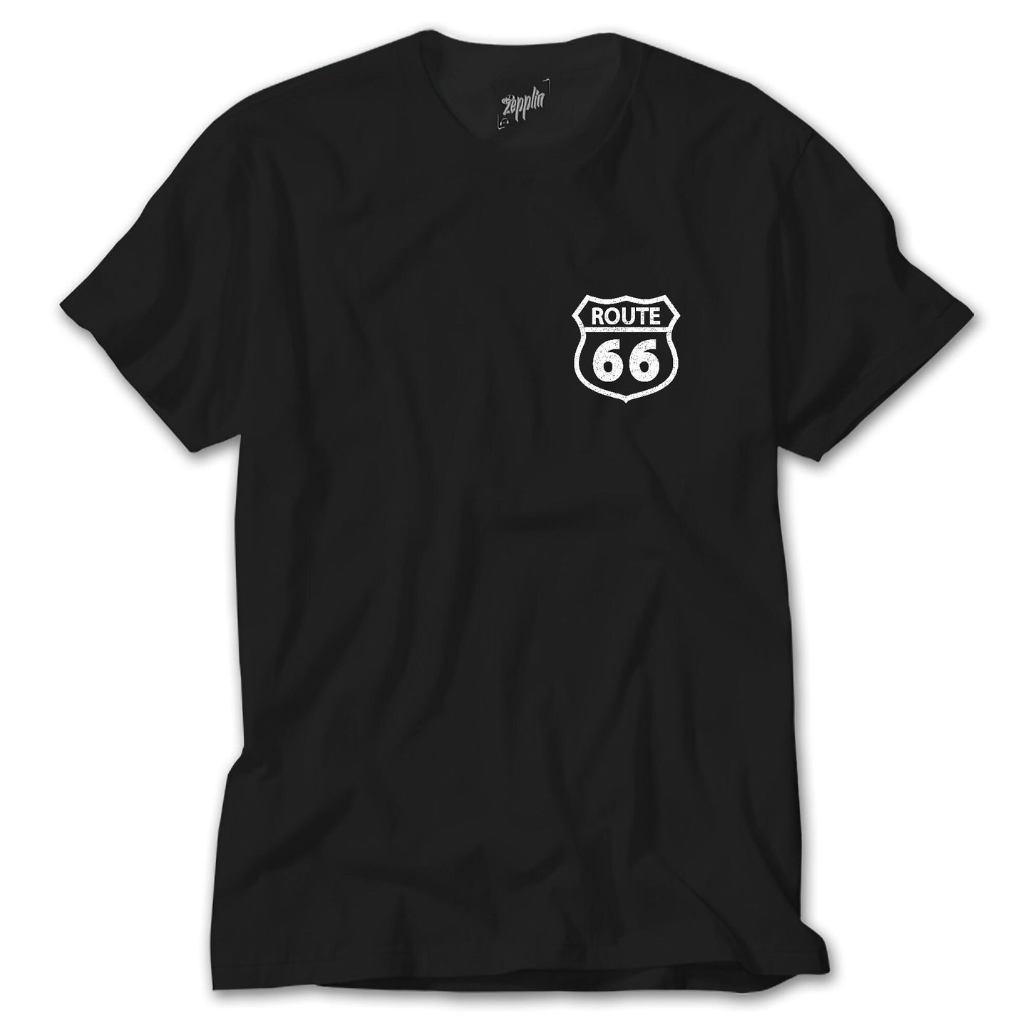 Route66 Logo Siyah Tişört