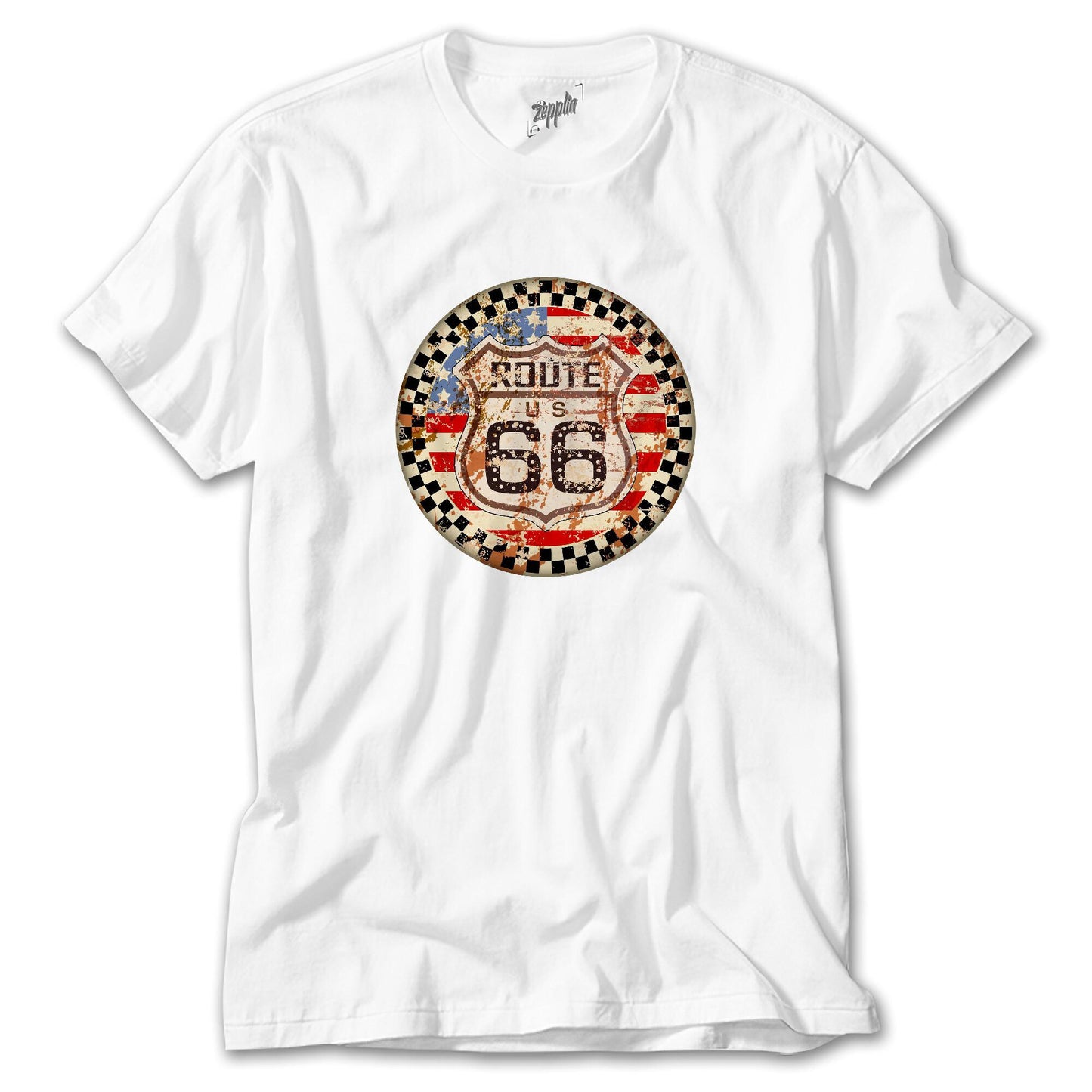 Route66 US Beyaz Tişört