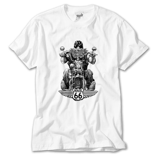 Route66 Motobike Beyaz Tişört