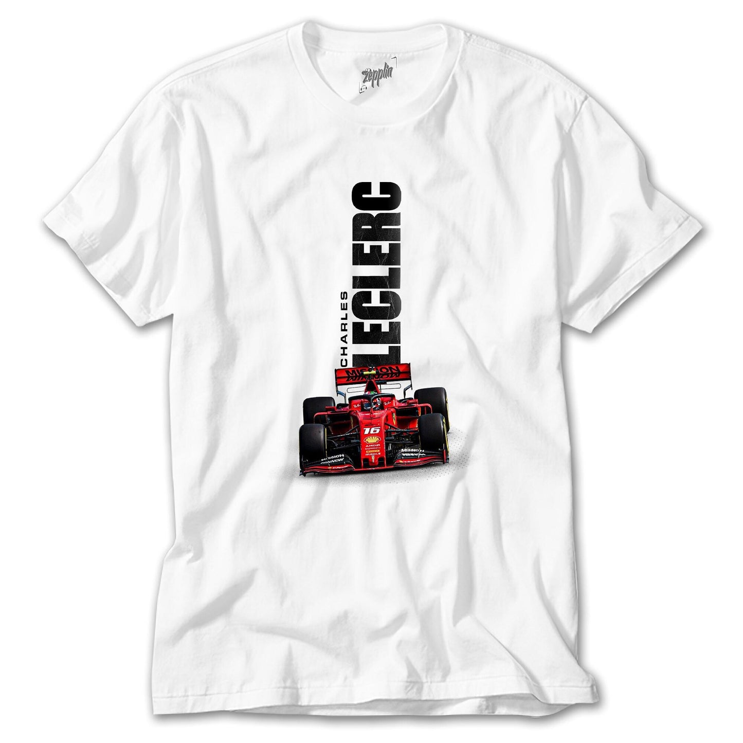 F1 Charles 16 Beyaz Tişört