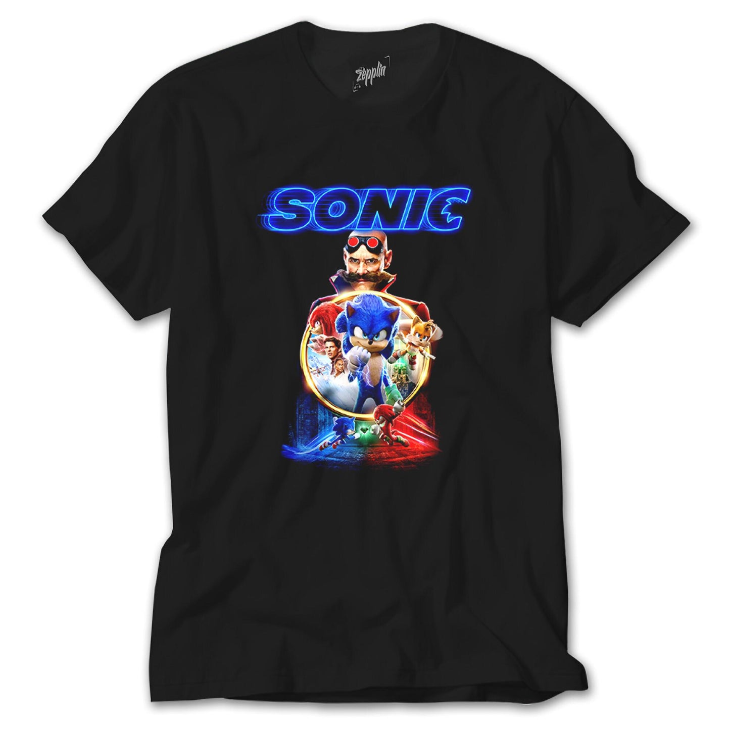 Sonic 2 Siyah Tişört