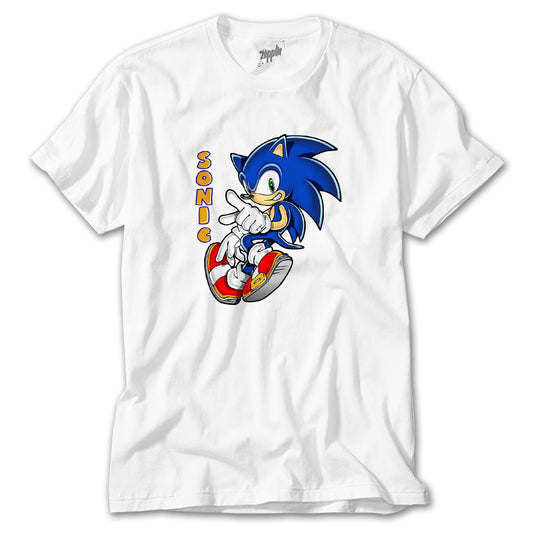 Sonic Walking Beyaz Tişört