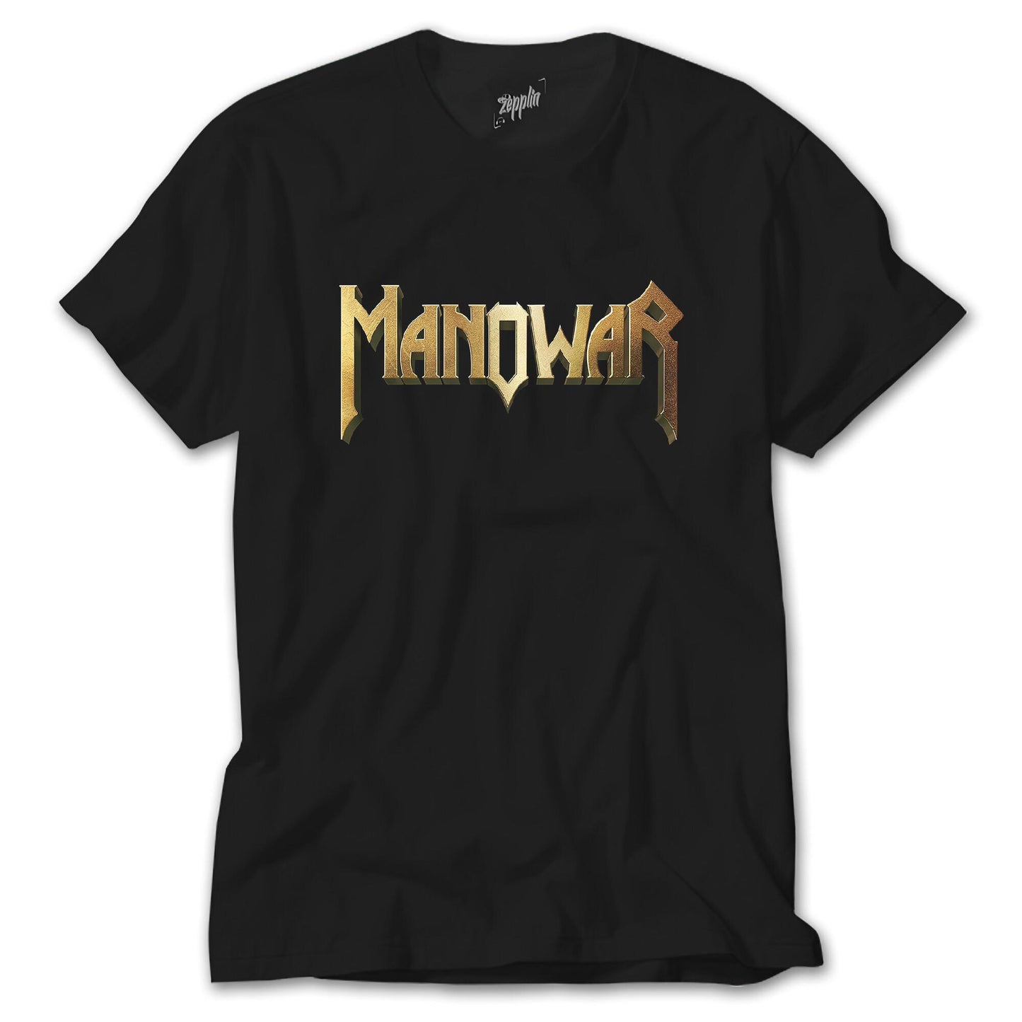 Manowar Gold Siyah Tişört