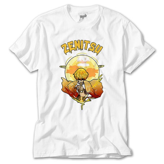 Demon Slayer Zenitsu Beyaz Tişört
