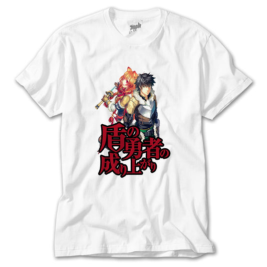 Tate No Yusha Raphtalia And Naofumi Beyaz Tişört