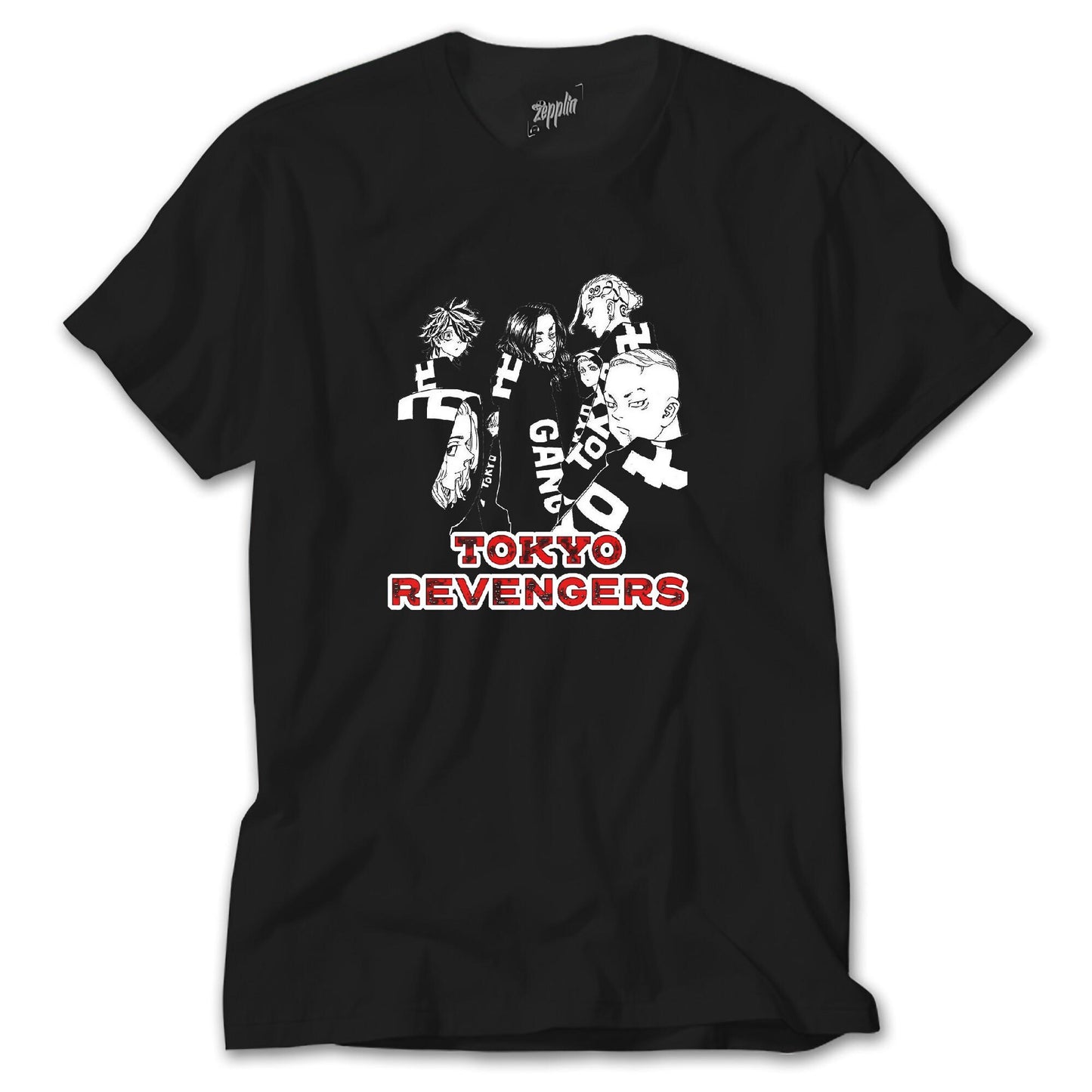 Tokyo Revengers Characters Siyah Tişört