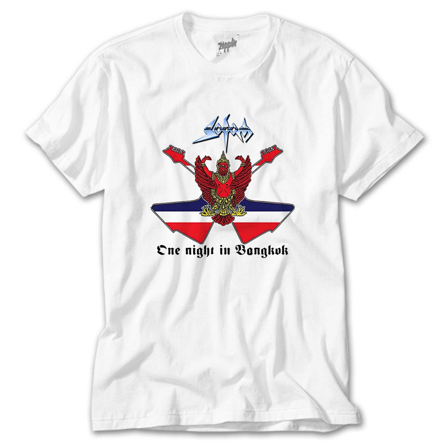 Sodom One Night in Bangkok Beyaz Tişört