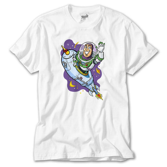 Buzz Lightyear Cartoon Beyaz Tişört