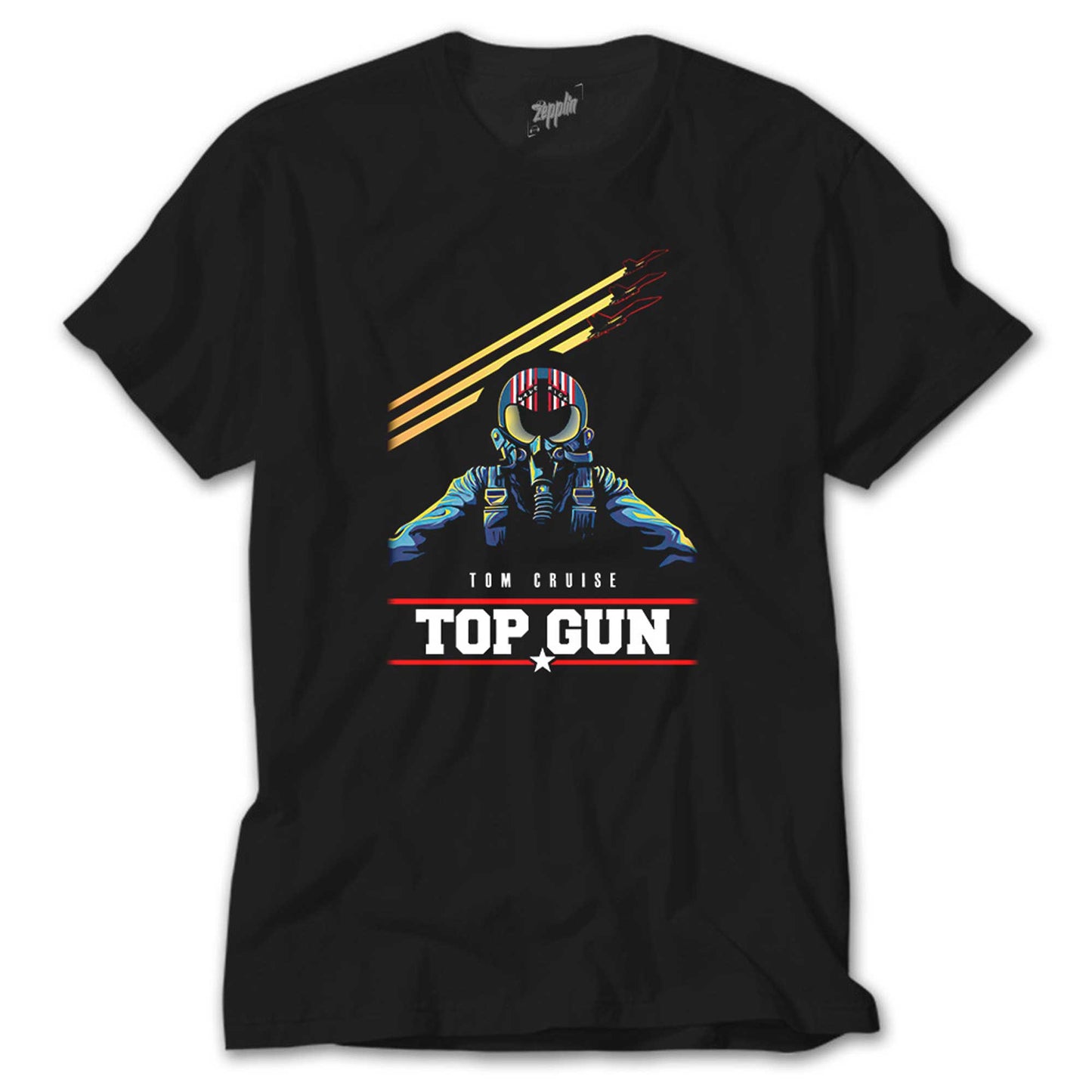 Top Gun Tom Cruise Siyah Tişört