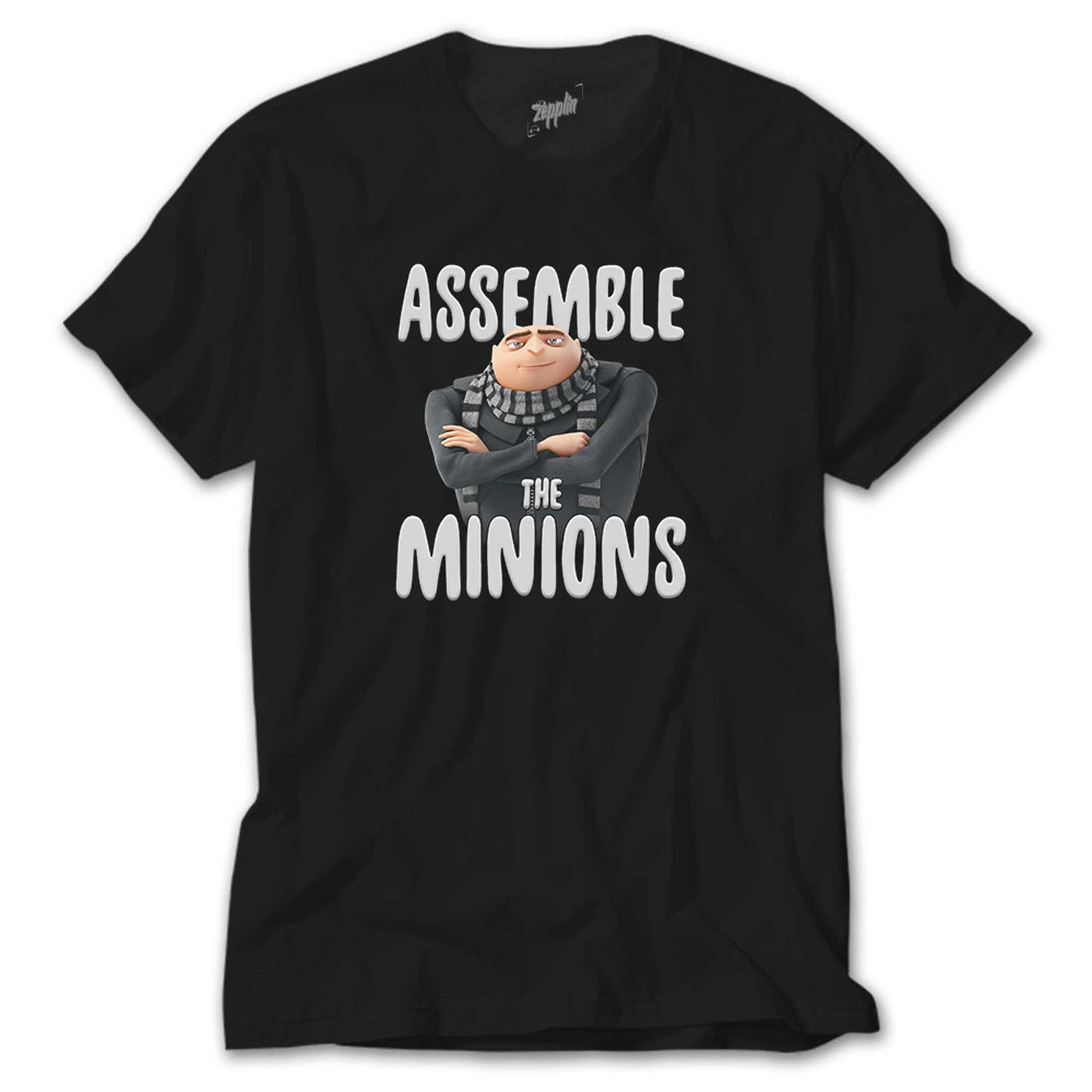 Minions Assemble The Minions Siyah Tişört