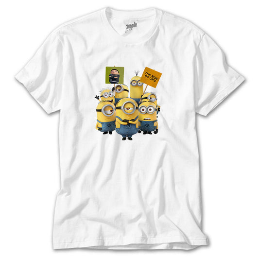 Minions The Rise Of Gru Banner Beyaz Tişört