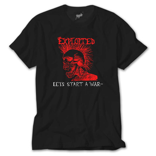 The Exploited Let's Start a War Siyah Tişört