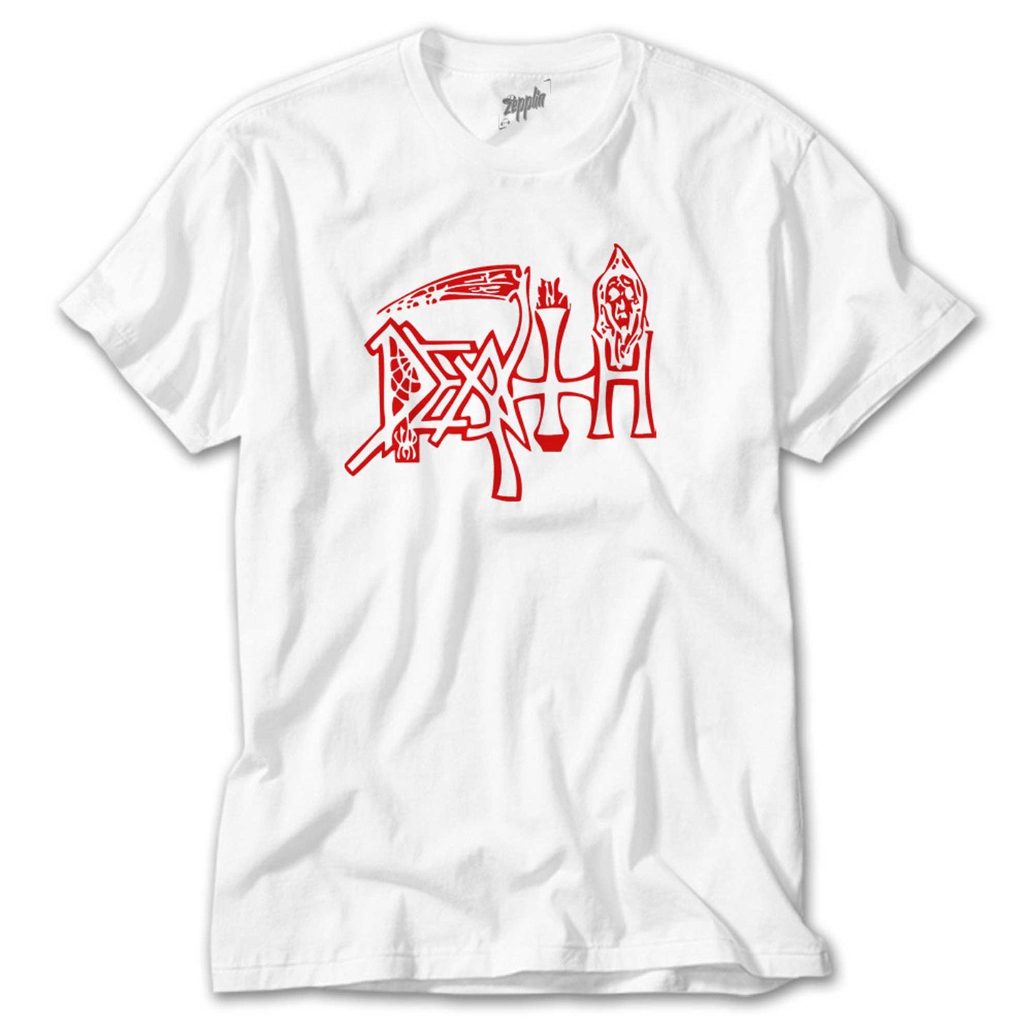 Death Logo Beyaz Tişört