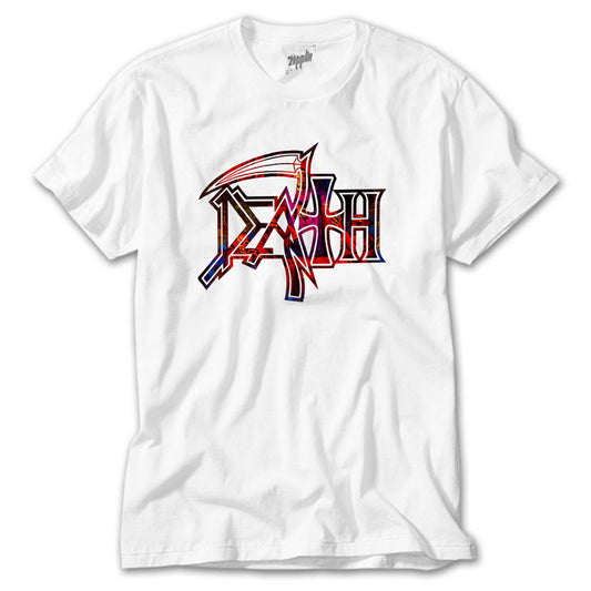 Death Rainbow Beyaz Tişört