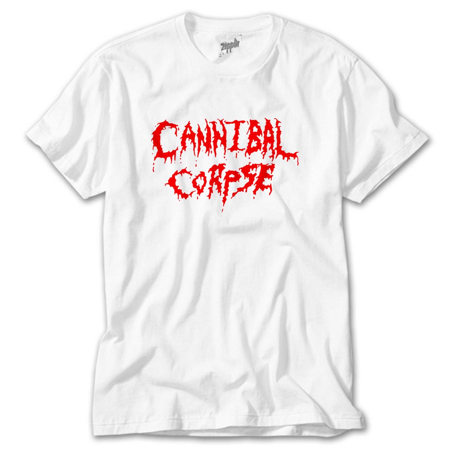 Cannibal Corpse Logo Beyaz Tişört