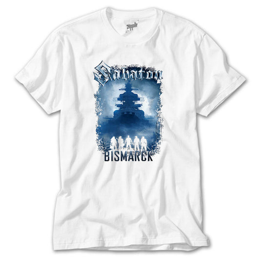 Sabaton Bismarck Beyaz Tişört