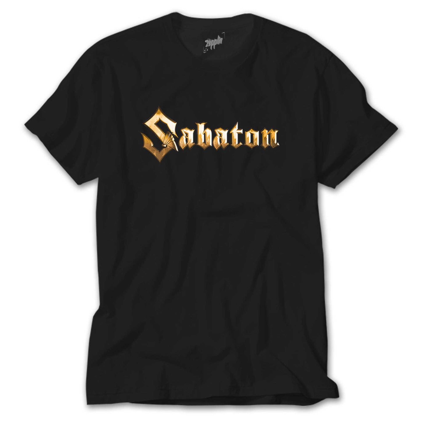 Sabaton Logo Gold Siyah Tişört