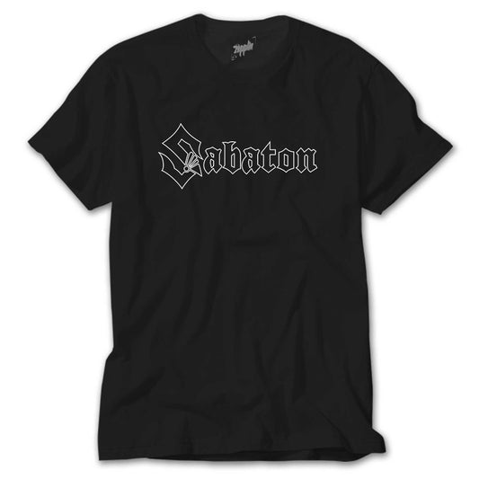 Sabaton Logo Vector Siyah Tişört