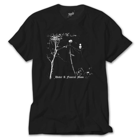 İndirimli Darkthrone Under a Funeral Moon Siyah Tişört