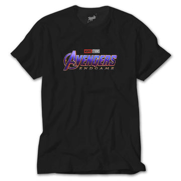 Avengers End Game Logo Siyah Tişört