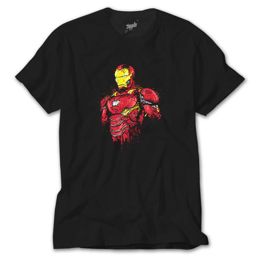 Ion Man Armor Siyah Tişört