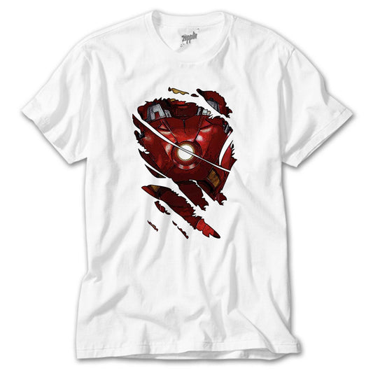 Iron Man Body Beyaz Tişört